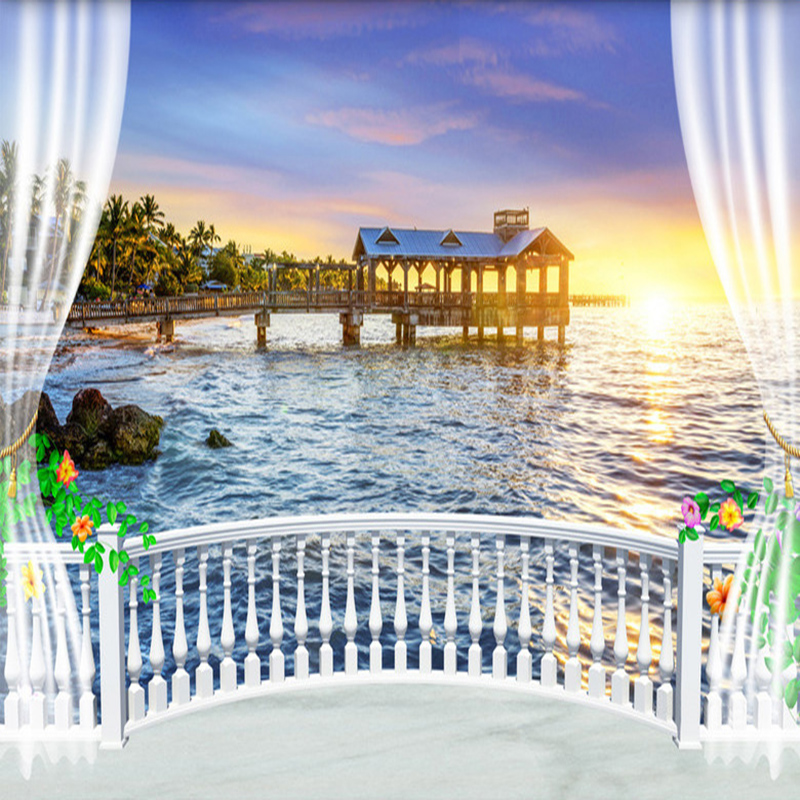 Sunrise Home Textiles & Apparel - Fototapeta na wymiar 3D Balkon Piękny