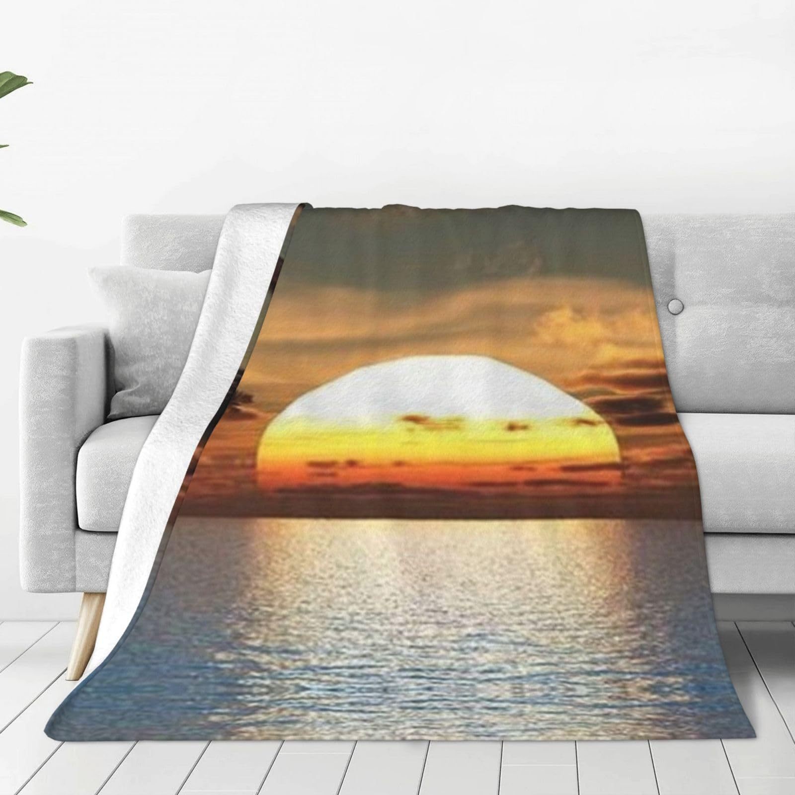 Koc z nadrukiem tropikalnego w – Sunrise Home Textiles & Apparel recenzja i cena